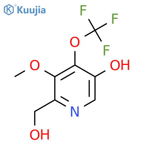 5-Hydroxy-3-methoxy-4-(trifluoromethoxy)pyridine-2-methanol structure