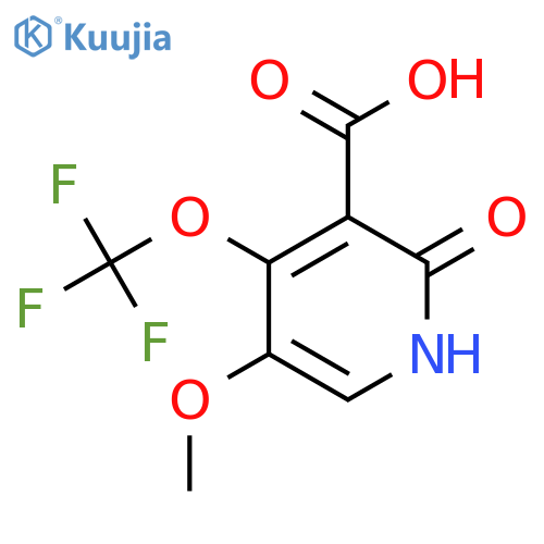 2-Hydroxy-5-methoxy-4-(trifluoromethoxy)pyridine-3-carboxylic acid structure