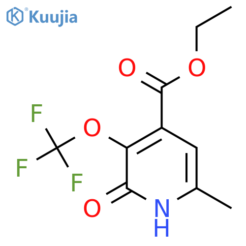 Ethyl 2-hydroxy-6-methyl-3-(trifluoromethoxy)pyridine-4-carboxylate structure