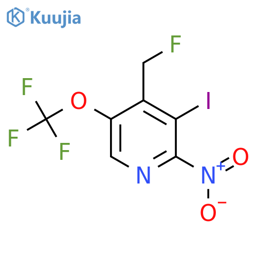 4-(Fluoromethyl)-3-iodo-2-nitro-5-(trifluoromethoxy)pyridine structure