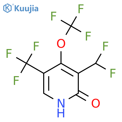 3-(Difluoromethyl)-2-hydroxy-4-(trifluoromethoxy)-5-(trifluoromethyl)pyridine structure