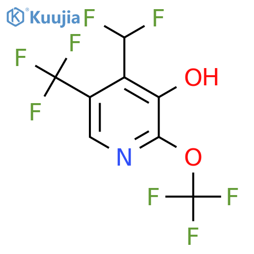 4-(Difluoromethyl)-3-hydroxy-2-(trifluoromethoxy)-5-(trifluoromethyl)pyridine structure