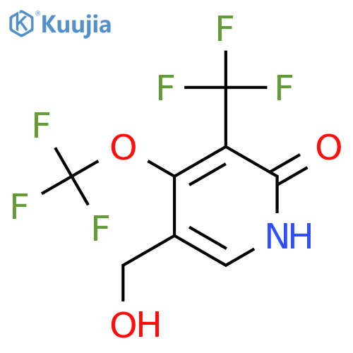 2-Hydroxy-4-(trifluoromethoxy)-3-(trifluoromethyl)pyridine-5-methanol structure