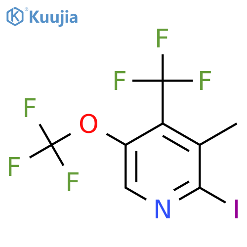 2-Iodo-3-methyl-5-(trifluoromethoxy)-4-(trifluoromethyl)pyridine structure
