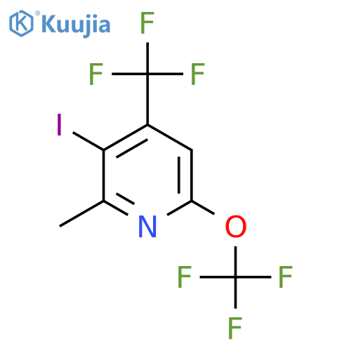 3-Iodo-2-methyl-6-(trifluoromethoxy)-4-(trifluoromethyl)pyridine structure