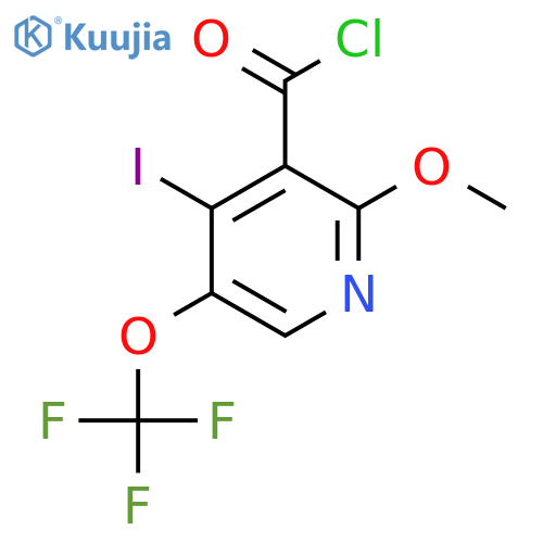 4-Iodo-2-methoxy-5-(trifluoromethoxy)pyridine-3-carbonyl chloride structure