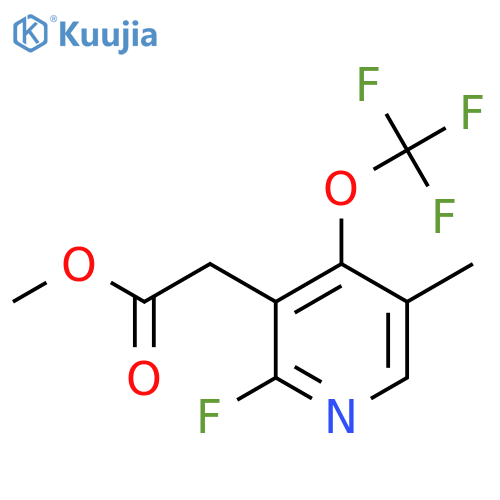 Methyl 2-fluoro-5-methyl-4-(trifluoromethoxy)pyridine-3-acetate structure