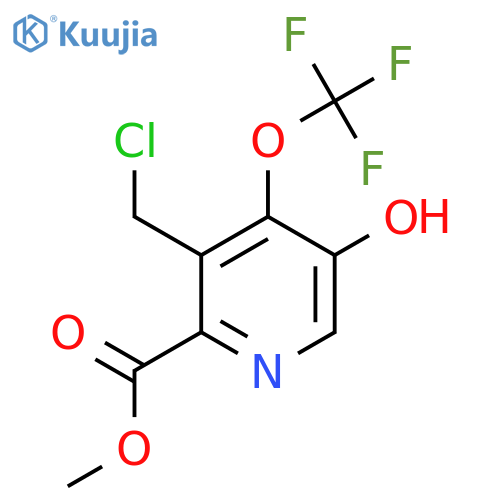 Methyl 3-(chloromethyl)-5-hydroxy-4-(trifluoromethoxy)pyridine-2-carboxylate structure