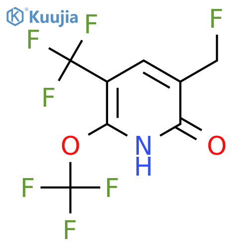 3-(Fluoromethyl)-2-hydroxy-6-(trifluoromethoxy)-5-(trifluoromethyl)pyridine structure