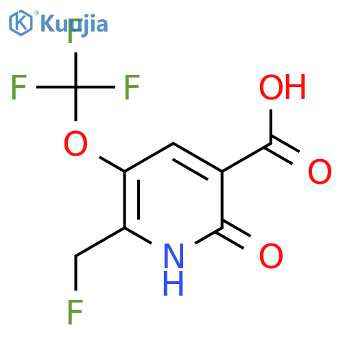 2-(Fluoromethyl)-6-hydroxy-3-(trifluoromethoxy)pyridine-5-carboxylic acid structure