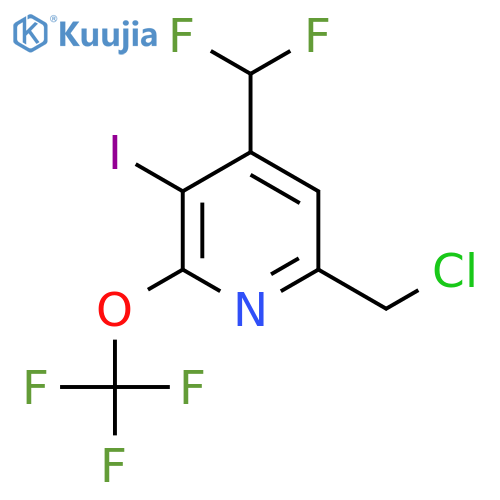 6-(Chloromethyl)-4-(difluoromethyl)-3-iodo-2-(trifluoromethoxy)pyridine structure