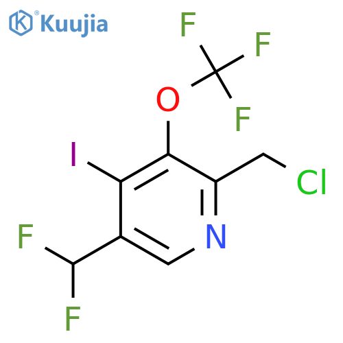 2-(Chloromethyl)-5-(difluoromethyl)-4-iodo-3-(trifluoromethoxy)pyridine structure