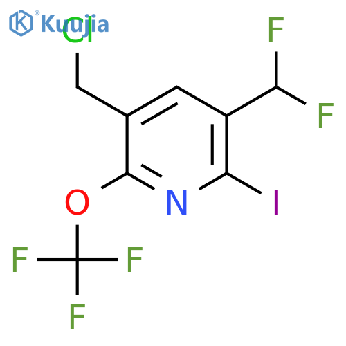 3-(Chloromethyl)-5-(difluoromethyl)-6-iodo-2-(trifluoromethoxy)pyridine structure