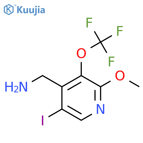 4-(Aminomethyl)-5-iodo-2-methoxy-3-(trifluoromethoxy)pyridine structure
