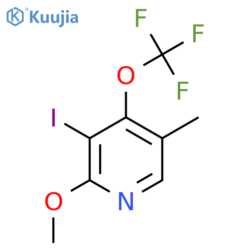 3-Iodo-2-methoxy-5-methyl-4-(trifluoromethoxy)pyridine structure