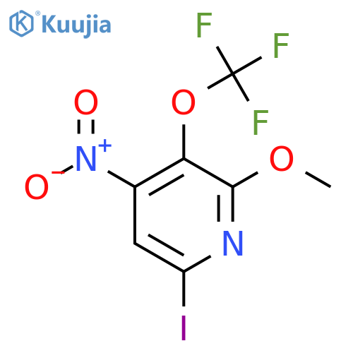 6-Iodo-2-methoxy-4-nitro-3-(trifluoromethoxy)pyridine structure