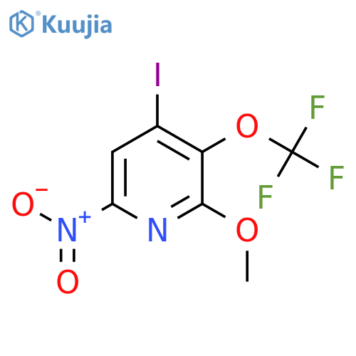 4-Iodo-2-methoxy-6-nitro-3-(trifluoromethoxy)pyridine structure