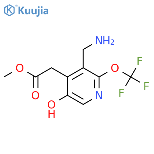 Methyl 3-(aminomethyl)-5-hydroxy-2-(trifluoromethoxy)pyridine-4-acetate structure