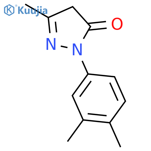1-(3,4-dimethylphenyl)-3-methyl-4,5-dihydro-1H-pyrazol-5-one structure
