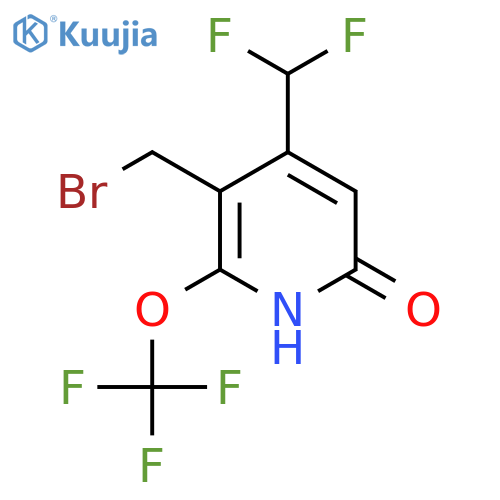 3-(Bromomethyl)-4-(difluoromethyl)-6-hydroxy-2-(trifluoromethoxy)pyridine structure
