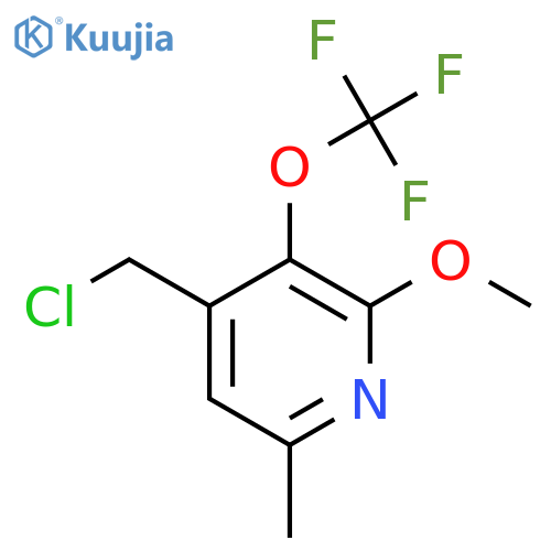 4-(Chloromethyl)-2-methoxy-6-methyl-3-(trifluoromethoxy)pyridine structure