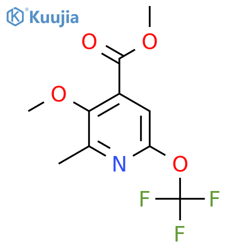 Methyl 3-methoxy-2-methyl-6-(trifluoromethoxy)pyridine-4-carboxylate structure