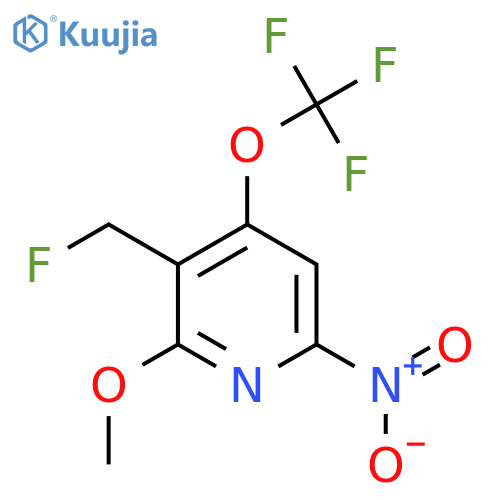3-(Fluoromethyl)-2-methoxy-6-nitro-4-(trifluoromethoxy)pyridine structure
