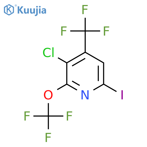 3-Chloro-6-iodo-2-(trifluoromethoxy)-4-(trifluoromethyl)pyridine structure