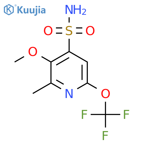 3-Methoxy-2-methyl-6-(trifluoromethoxy)pyridine-4-sulfonamide structure