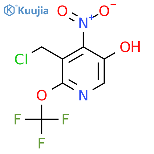 3-(Chloromethyl)-5-hydroxy-4-nitro-2-(trifluoromethoxy)pyridine structure