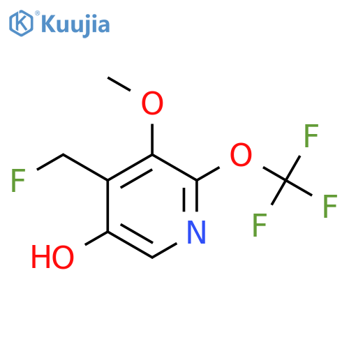 4-(Fluoromethyl)-5-hydroxy-3-methoxy-2-(trifluoromethoxy)pyridine structure