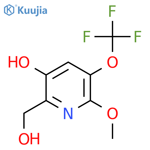 5-Hydroxy-2-methoxy-3-(trifluoromethoxy)pyridine-6-methanol structure