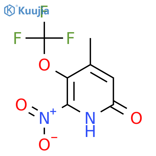 6-Hydroxy-4-methyl-2-nitro-3-(trifluoromethoxy)pyridine structure