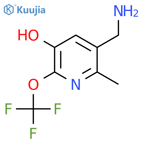 3-(Aminomethyl)-5-hydroxy-2-methyl-6-(trifluoromethoxy)pyridine structure