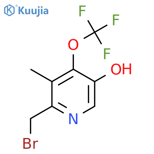 2-(Bromomethyl)-5-hydroxy-3-methyl-4-(trifluoromethoxy)pyridine structure
