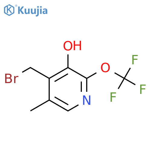 4-(Bromomethyl)-3-hydroxy-5-methyl-2-(trifluoromethoxy)pyridine structure