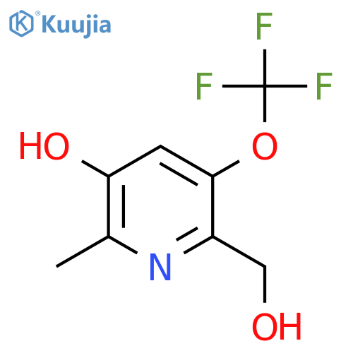 3-Hydroxy-2-methyl-5-(trifluoromethoxy)pyridine-6-methanol structure