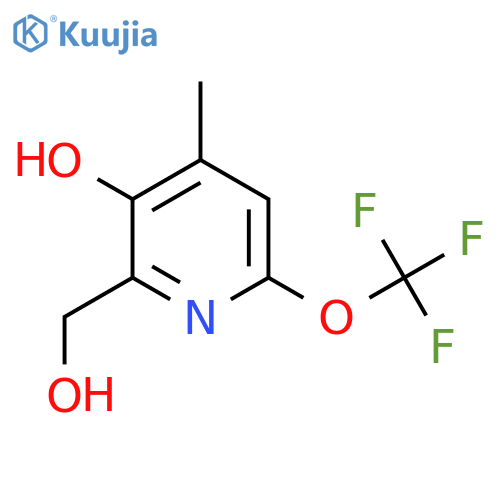 3-Hydroxy-4-methyl-6-(trifluoromethoxy)pyridine-2-methanol structure