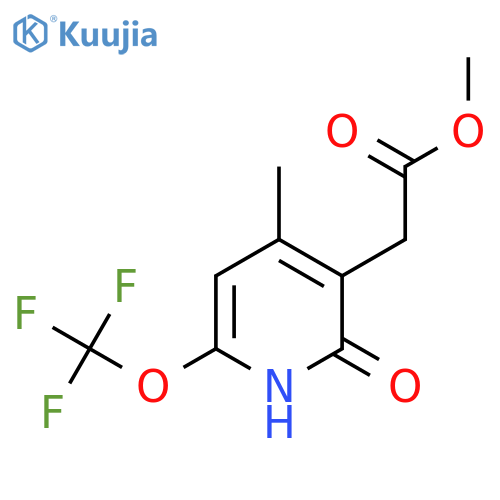 Methyl 2-hydroxy-4-methyl-6-(trifluoromethoxy)pyridine-3-acetate structure