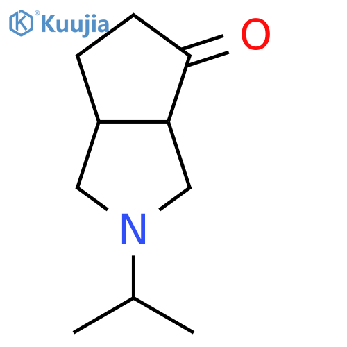 Cyclopenta[c]pyrrol-4(1H)-one,hexahydro-2-(1-methylethyl)-, cis- (9CI) structure