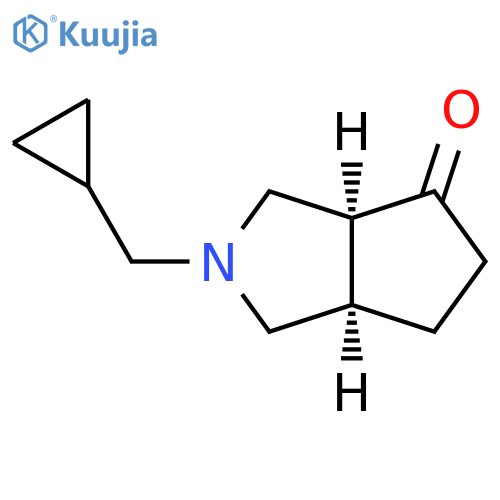 Cyclopenta[c]pyrrol-4(1H)-one, 2-(cyclopropylmethyl)hexahydro-, cis- structure