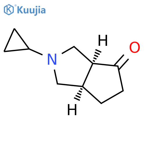 Cyclopenta[c]pyrrol-4(1H)-one, 2-cyclopropylhexahydro-, cis- structure
