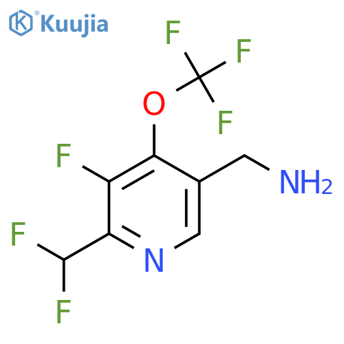 5-(Aminomethyl)-2-(difluoromethyl)-3-fluoro-4-(trifluoromethoxy)pyridine structure