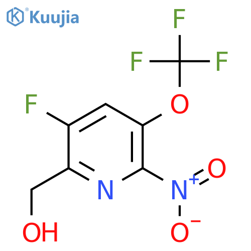 5-Fluoro-2-nitro-3-(trifluoromethoxy)pyridine-6-methanol structure