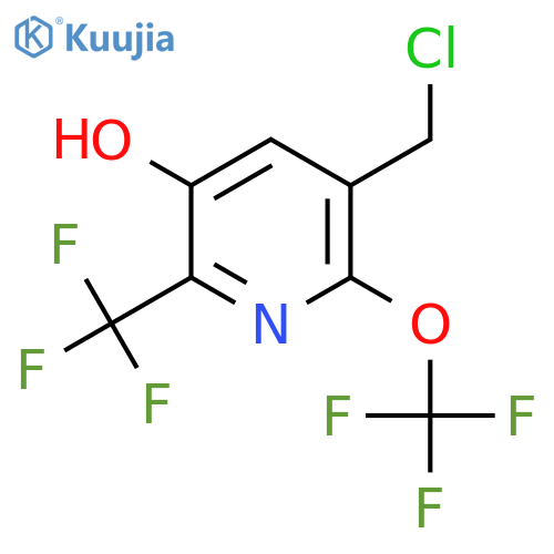 3-(Chloromethyl)-5-hydroxy-2-(trifluoromethoxy)-6-(trifluoromethyl)pyridine structure