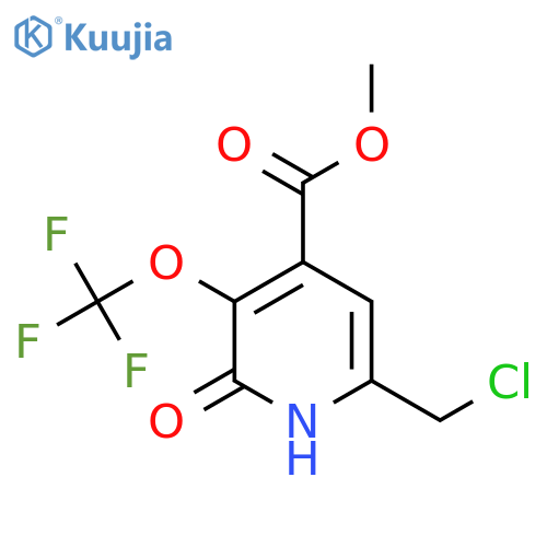 Methyl 6-(chloromethyl)-2-hydroxy-3-(trifluoromethoxy)pyridine-4-carboxylate structure