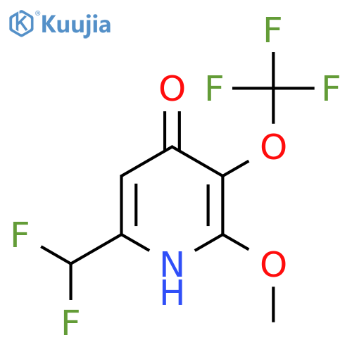 6-(Difluoromethyl)-4-hydroxy-2-methoxy-3-(trifluoromethoxy)pyridine structure