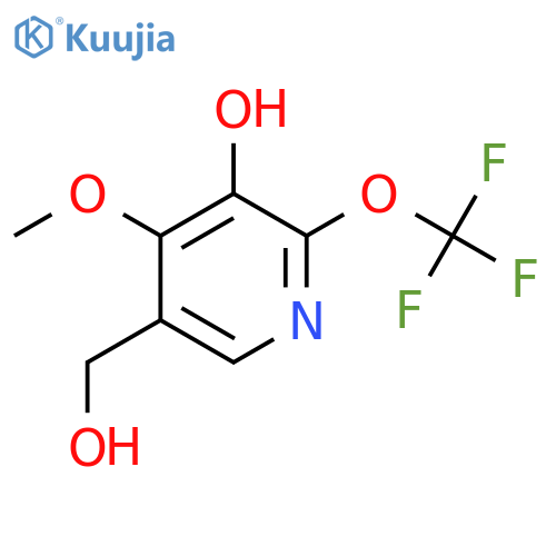 3-Hydroxy-4-methoxy-2-(trifluoromethoxy)pyridine-5-methanol structure
