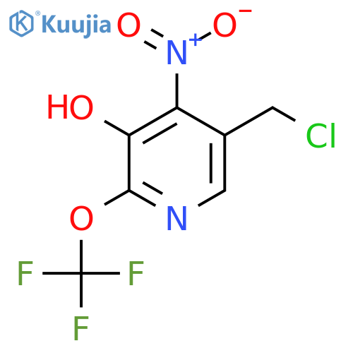 5-(Chloromethyl)-3-hydroxy-4-nitro-2-(trifluoromethoxy)pyridine structure