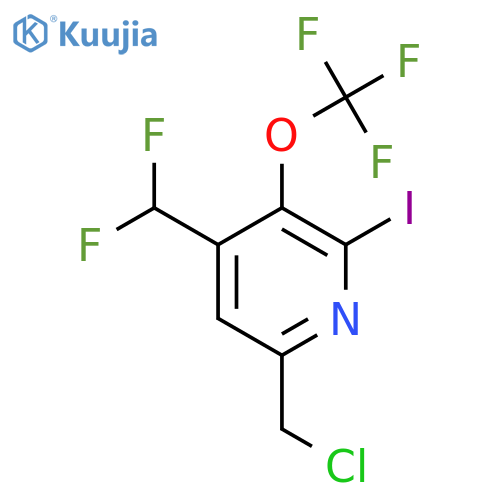 6-(Chloromethyl)-4-(difluoromethyl)-2-iodo-3-(trifluoromethoxy)pyridine structure
